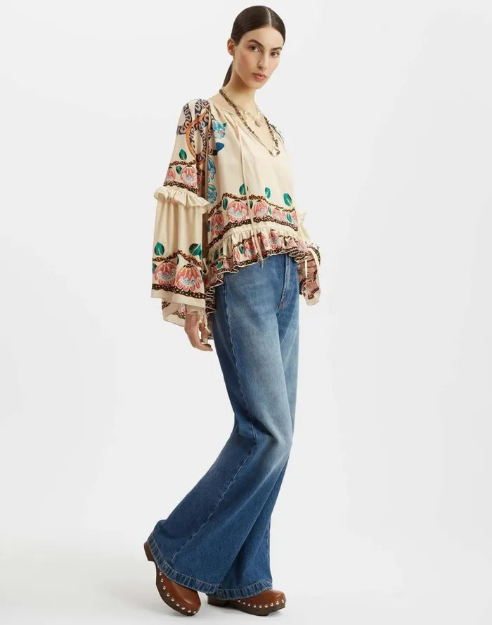 Boho Blouse Eve Ecru Women La Double J Shirts and Tops Boho Blouse Eve Ecru Women La Double J Shirts and Tops