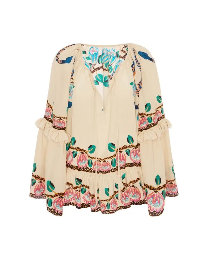 Boho Blouse Eve Ecru Women La Double J Shirts and Tops Boho Blouse Eve Ecru Women La Double J Shirts and Tops