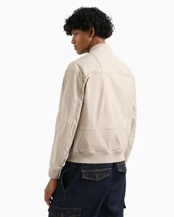 Bomber With Maxi Pockets Beige Men Armani Outerwear Bomber With Maxi Pockets Beige Men Armani Outerwear