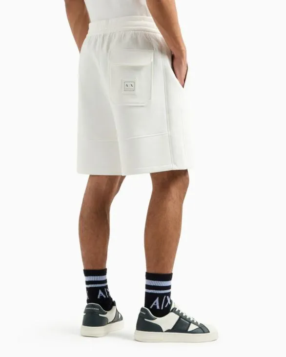 Bonded Cotton Bermuda Shorts White Men Armani Matching Sets Bonded Cotton Bermuda Shorts White Men Armani Matching Sets