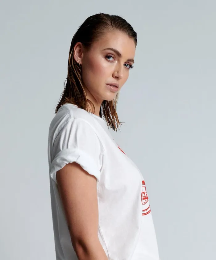 BOWER BIKE CLUB ORGANIC UNISEX TEE Women One Teaspoon Basic Tees BOWER BIKE CLUB ORGANIC UNISEX TEE Women One Teaspoon Basic Tees
