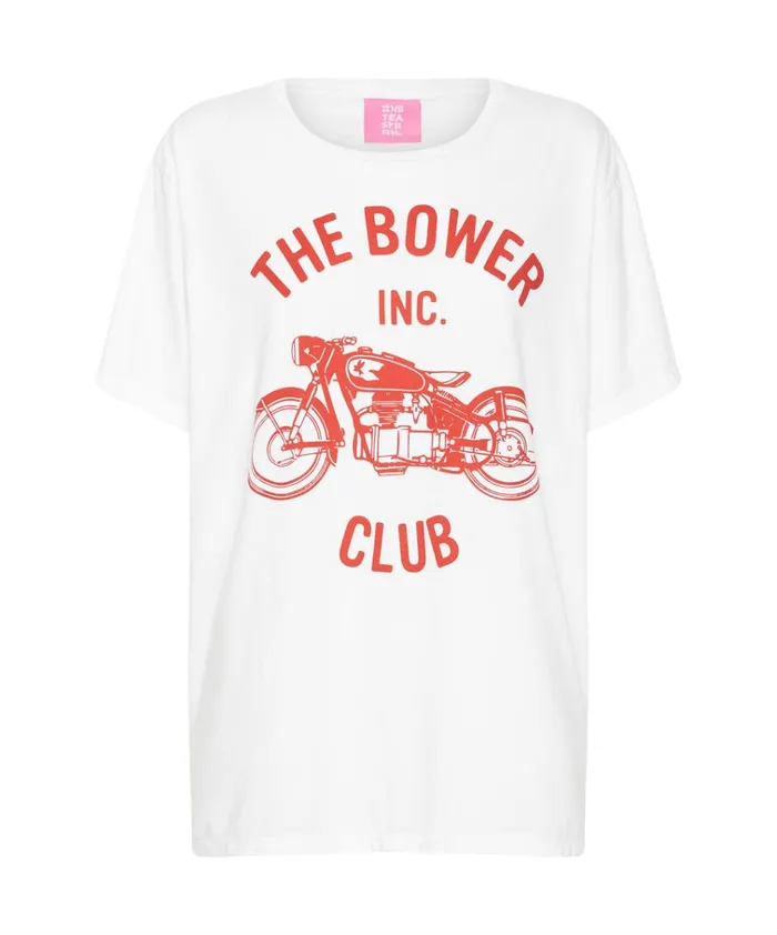 BOWER BIKE CLUB ORGANIC UNISEX TEE Women One Teaspoon Basic Tees BOWER BIKE CLUB ORGANIC UNISEX TEE Women One Teaspoon Basic Tees