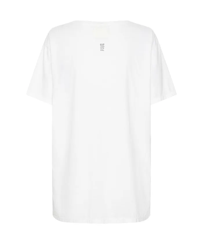 BOWER BIKE CLUB ORGANIC UNISEX TEE Women One Teaspoon Basic Tees BOWER BIKE CLUB ORGANIC UNISEX TEE Women One Teaspoon Basic Tees