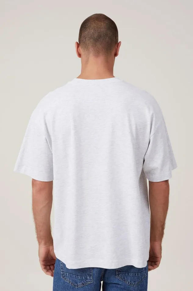 Box Fit College TShirt White Marle Tribeca International Men Cotton On Tees and Tanks Box Fit College TShirt White Marle Tribeca International Men Cotton On Tees and Tanks