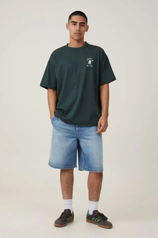 Box Fit Graphic TShirt Pine Needle Greenjardin Coffee Men Cotton On Tees and Tanks Box Fit Graphic TShirt Pine Needle Greenjardin Coffee Men Cotton On Tees and Tanks