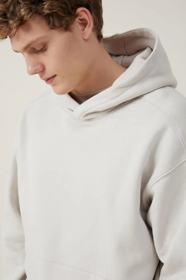 Box Fit Hoodie Bone Men Cotton On Sweats and Hoodies Box Fit Hoodie Bone Men Cotton On Sweats and Hoodies