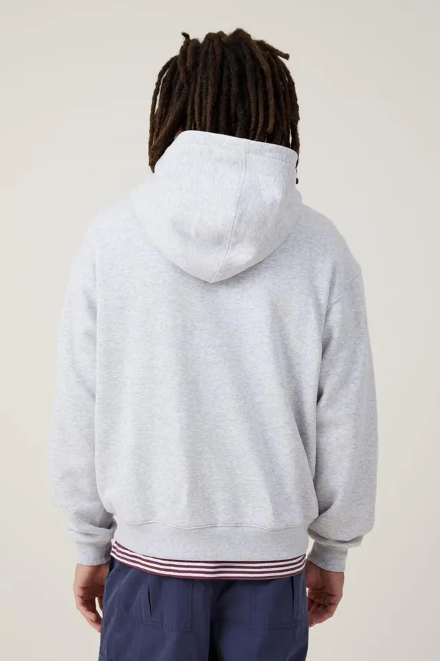 Box Fit Hoodie Grey Marle Men Cotton On Sweats and Hoodies Box Fit Hoodie Grey Marle Men Cotton On Sweats and Hoodies