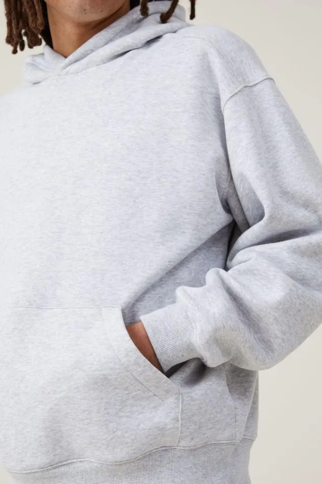 Box Fit Hoodie Grey Marle Men Cotton On Sweats and Hoodies Box Fit Hoodie Grey Marle Men Cotton On Sweats and Hoodies