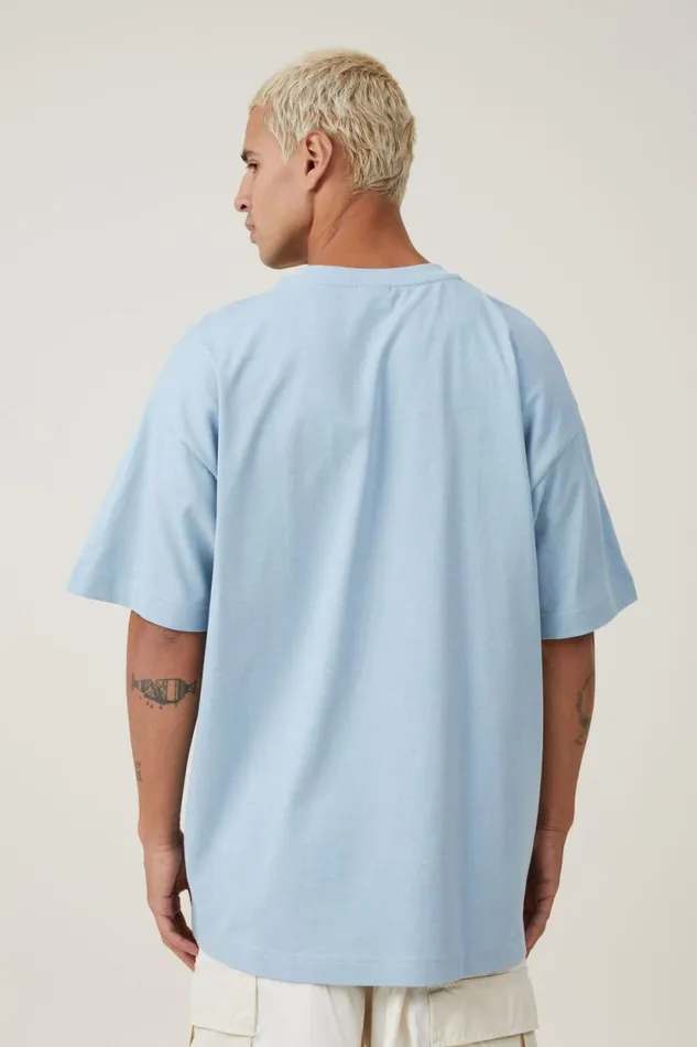 Box Fit Plain TShirt Blue Mist Men Cotton On Tees and Tanks Box Fit Plain TShirt Blue Mist Men Cotton On Tees and Tanks