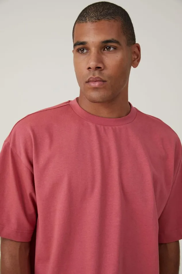 Box Fit Plain TShirt Soft Red Men Cotton On Tees and Tanks Box Fit Plain TShirt Soft Red Men Cotton On Tees and Tanks