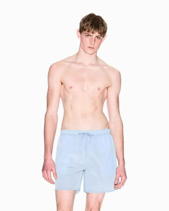 Boxer Costume With Logo Lightblue Men Armani Beachwear Boxer Costume With Logo Lightblue Men Armani Beachwear