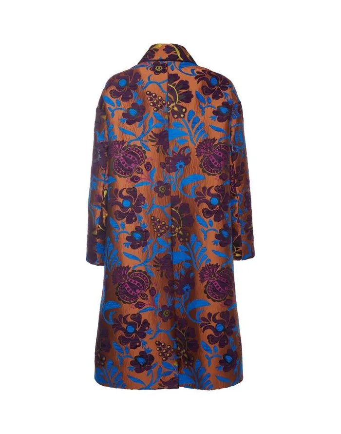 Boxy Coat Jacquard Selva Women La Double J Outerwear Boxy Coat Jacquard Selva Women La Double J Outerwear