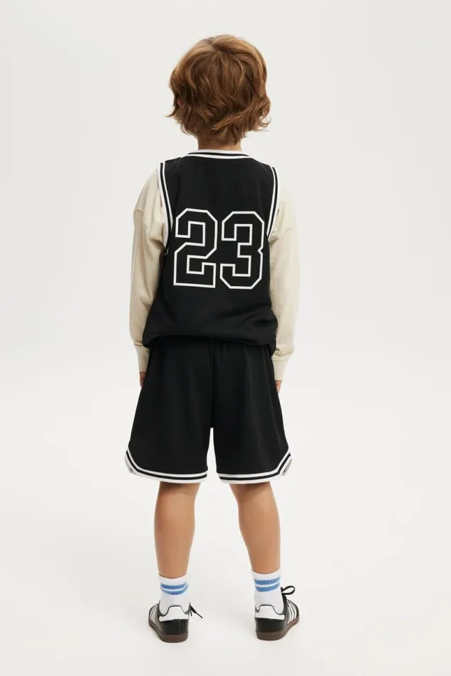Braxton Basketball Short Black Boys Cotton On Shorts Braxton Basketball Short Black Boys Cotton On Shorts
