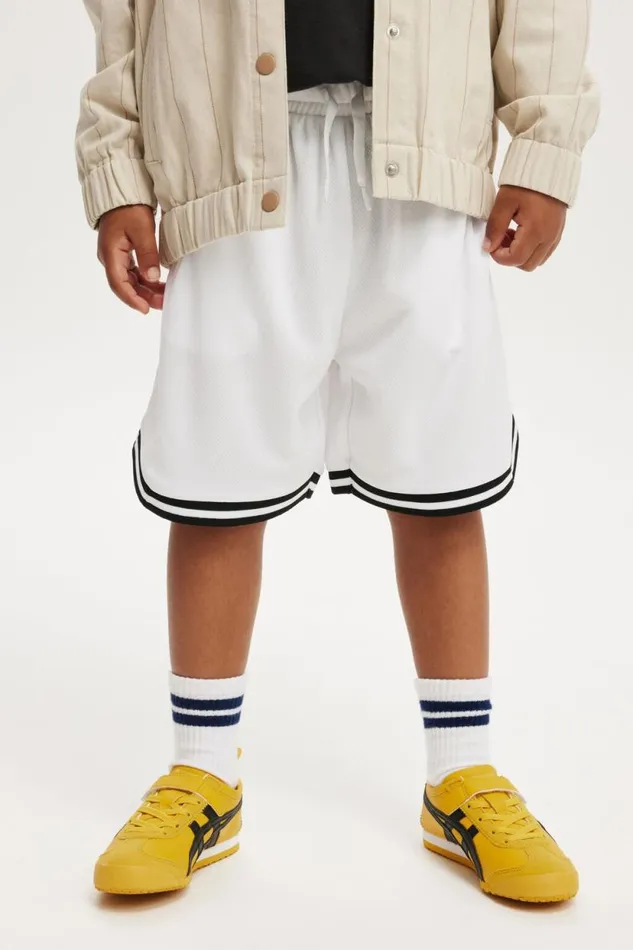 Braxton Basketball Short White Boys Cotton On Shorts
