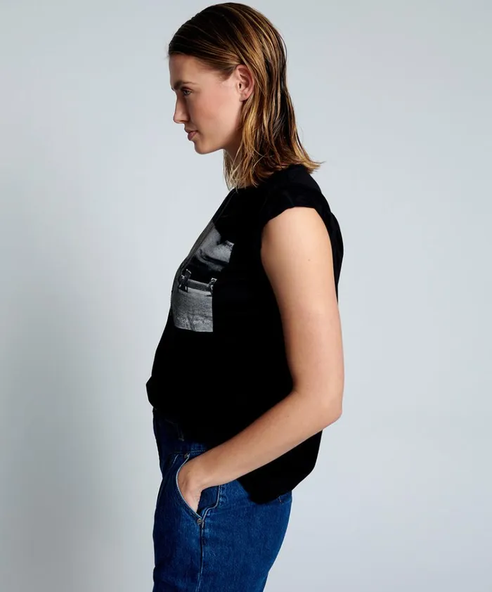 CADILLAC BOYFRIEND TEE Women One Teaspoon Basic Tees