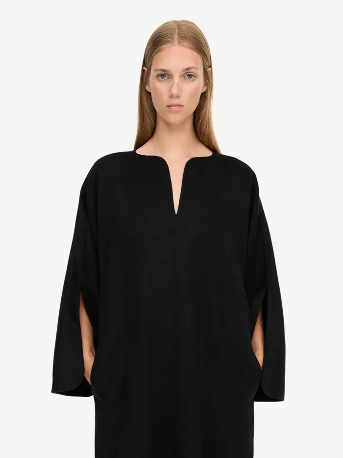 Cais Wool Dress Black Women By Malene Birger Dresses