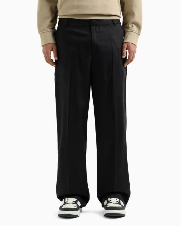 Camouflage Lyocell Trousers Black Men Armani Matching Sets Camouflage Lyocell Trousers Black Men Armani Matching Sets