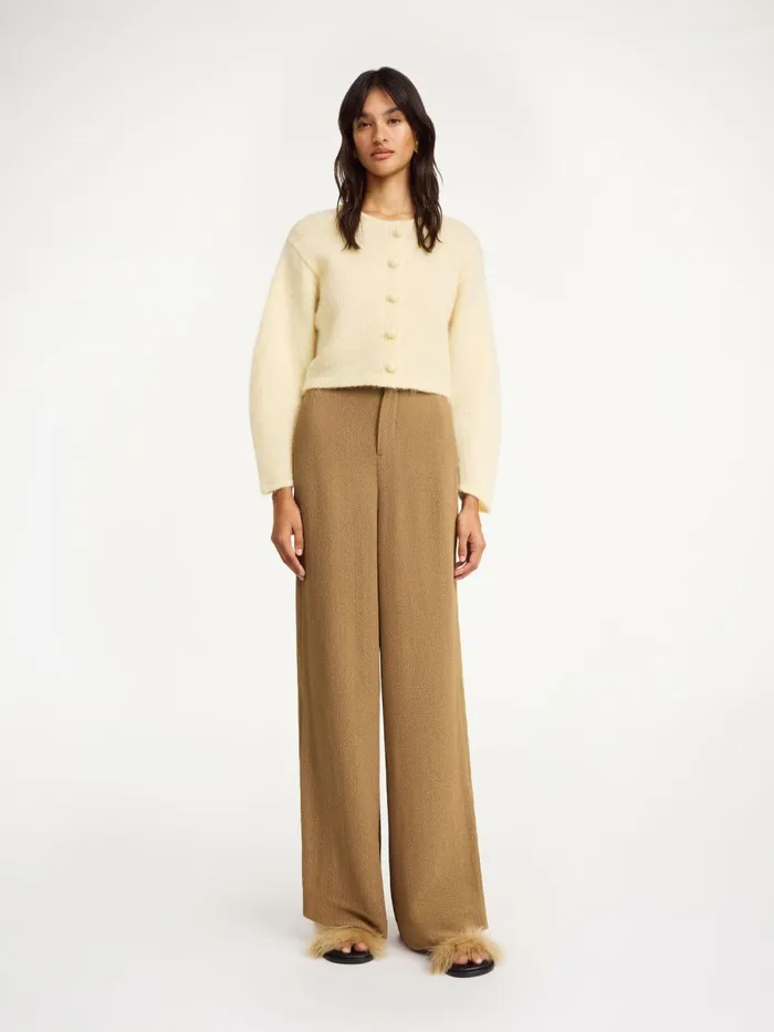 Campione WideLeg Trousers Light Brown Women By Malene Birger Trousers