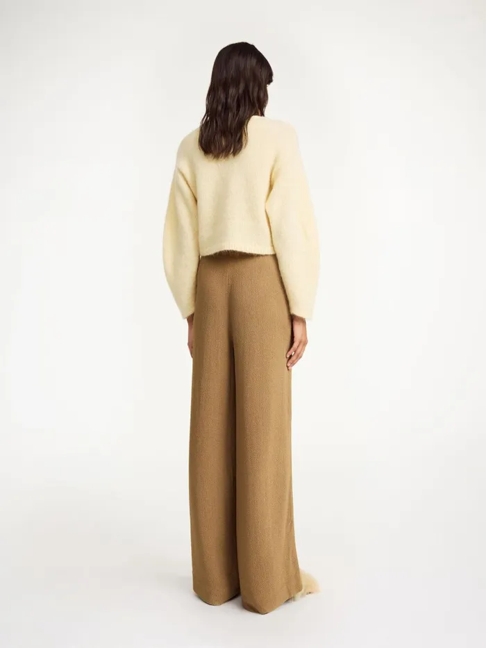 Campione WideLeg Trousers Light Brown Women By Malene Birger Trousers