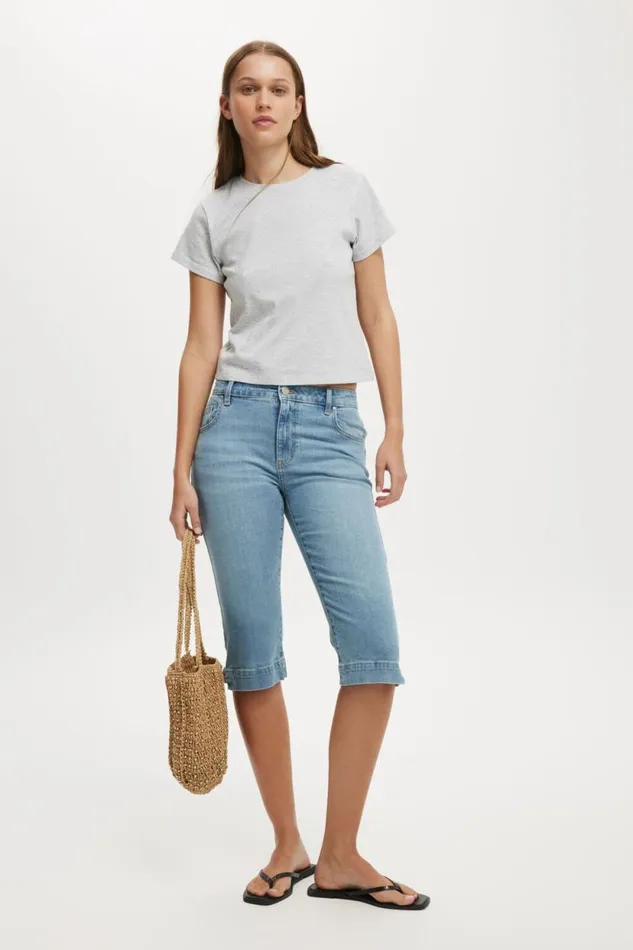 Capri Jean Bells Blue Women Cotton On Pants