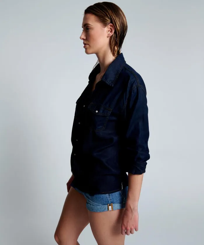 CAPRI LIBERTY TENCEL SHIRT Women One Teaspoon Denim Shirts CAPRI LIBERTY TENCEL SHIRT Women One Teaspoon Denim Shirts