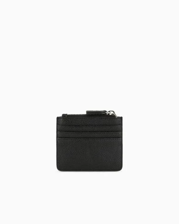 Card Holder With Zipped Pocket Black Women Armani Wallets And Small Leather Goods Card Holder With Zipped Pocket Black Women Armani Wallets And Small Leather Goods