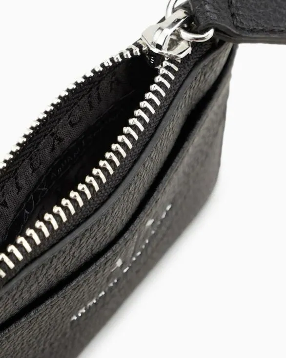 Card Holder With Zipped Pocket Black Women Armani Wallets And Small Leather Goods Card Holder With Zipped Pocket Black Women Armani Wallets And Small Leather Goods