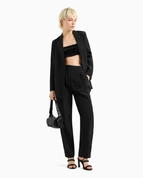Casual Jackets Black Women Armani Matching Sets Casual Jackets Black Women Armani Matching Sets