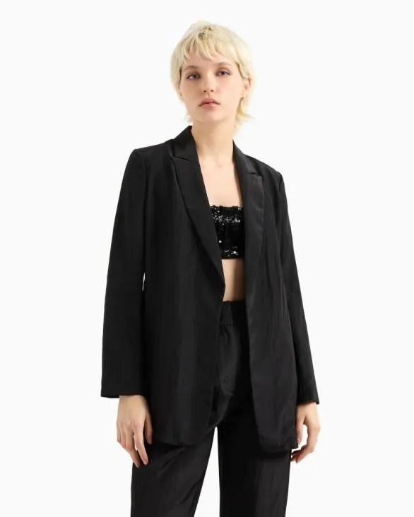 Casual Jackets Black Women Armani Matching Sets Casual Jackets Black Women Armani Matching Sets