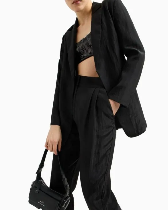 Casual Jackets Black Women Armani Matching Sets Casual Jackets Black Women Armani Matching Sets