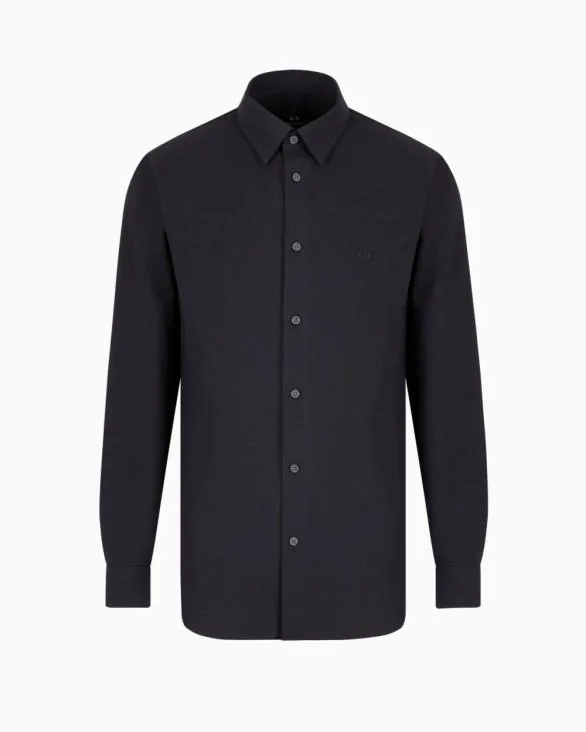 Casual Shirts Navyblue Men Armani Shirts