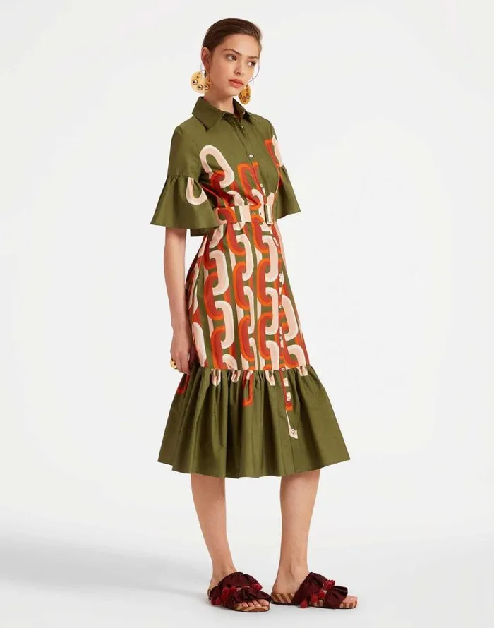 Choux Midi Dress Prometheus Place Camouflage Women La Double J Dresses