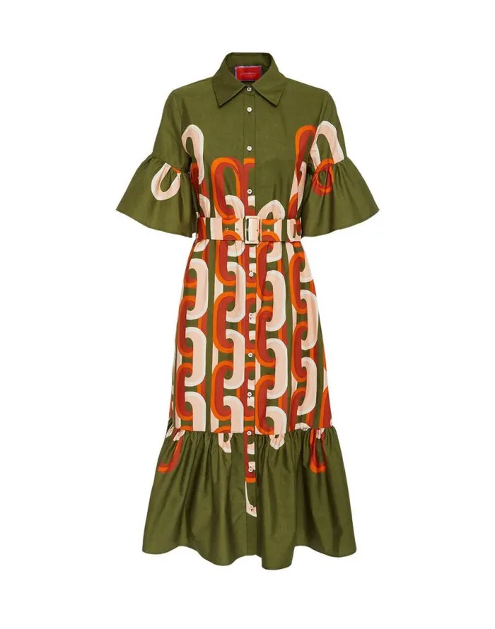 Choux Midi Dress Prometheus Place Camouflage Women La Double J Dresses Choux Midi Dress Prometheus Place Camouflage Women La Double J Dresses
