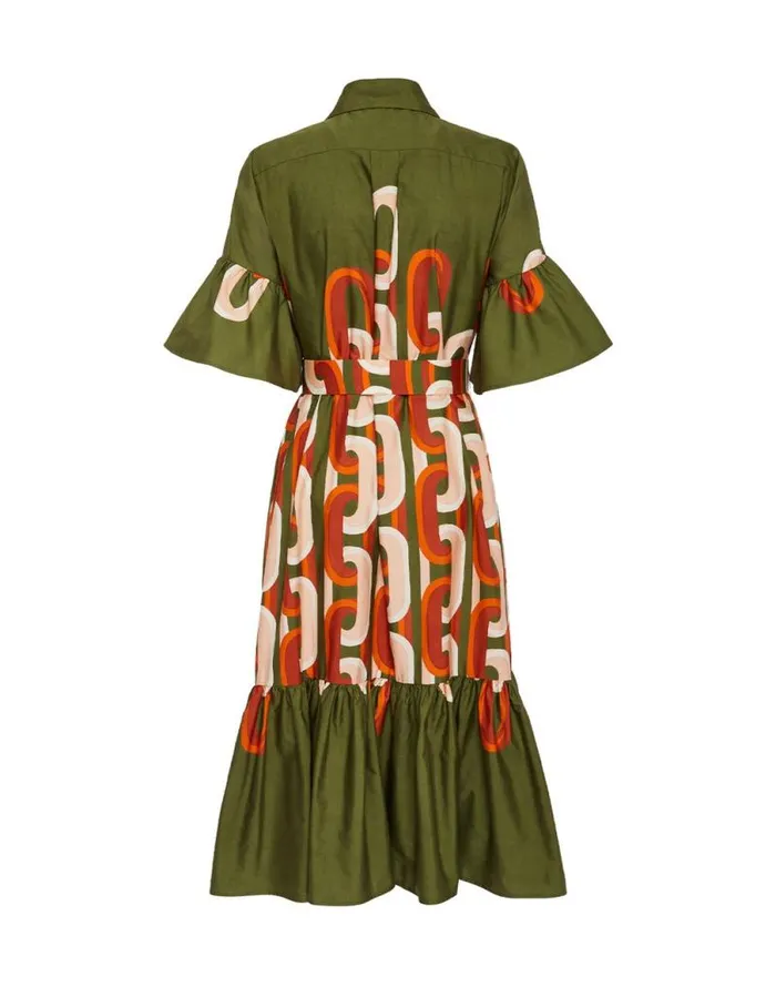 Choux Midi Dress Prometheus Place Camouflage Women La Double J Dresses Choux Midi Dress Prometheus Place Camouflage Women La Double J Dresses