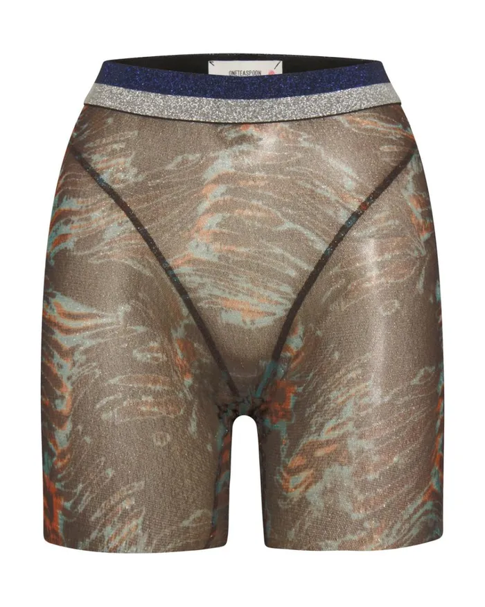 CHROMATIC BIKE SHORTS Women One Teaspoon Bottoms CHROMATIC BIKE SHORTS Women One Teaspoon Bottoms