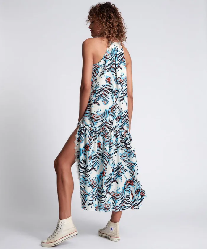 CHROMATIC LONG SPLIT DRESS Women One Teaspoon Mini Dresses CHROMATIC LONG SPLIT DRESS Women One Teaspoon Mini Dresses