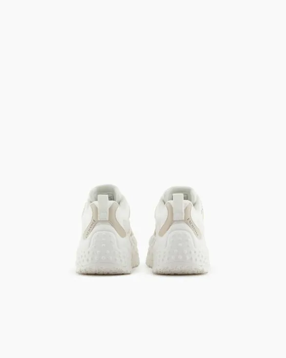 Chunky Sneakers With Contrasting Inserts Beige Women Armani Sneakers Chunky Sneakers With Contrasting Inserts Beige Women Armani Sneakers