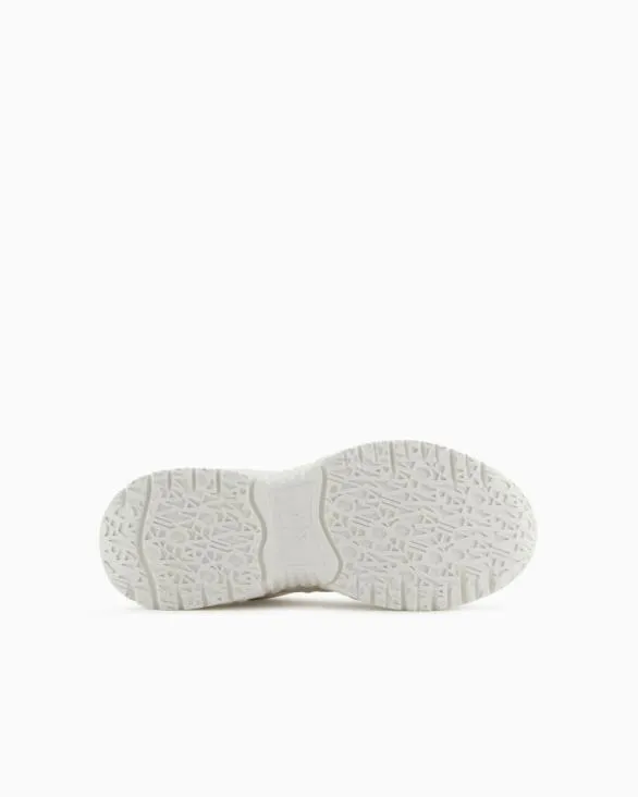 Chunky Sneakers With Contrasting Inserts Beige Women Armani Sneakers Chunky Sneakers With Contrasting Inserts Beige Women Armani Sneakers