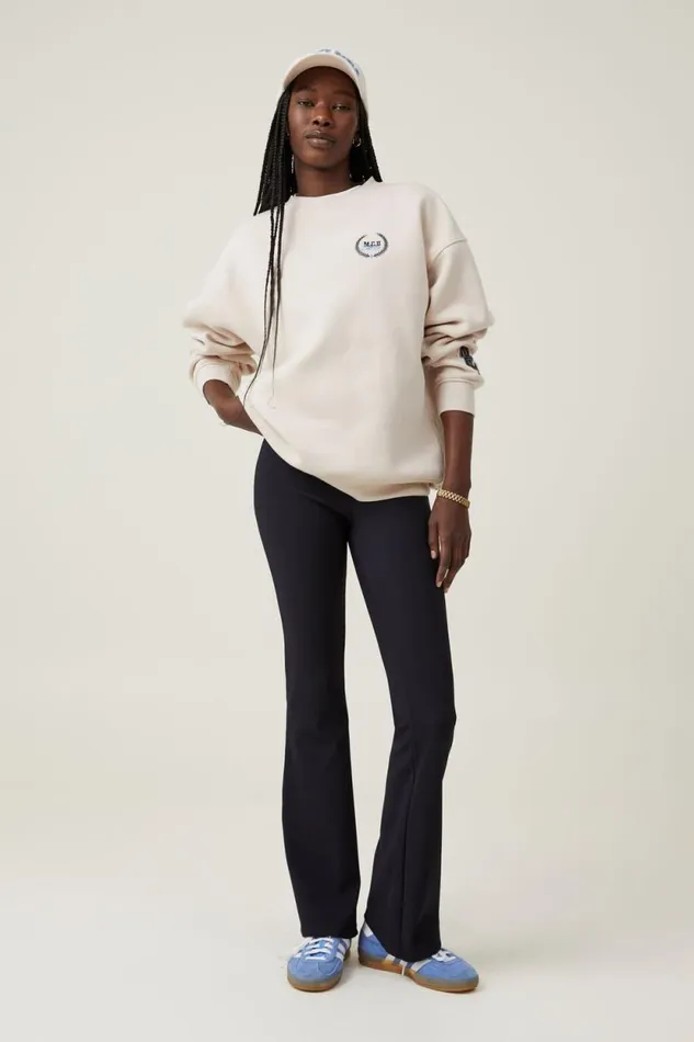 Classic Fleece Graphic Crew Sweatshirt Monte Carlo Stone Women Cotton On Tops Classic Fleece Graphic Crew Sweatshirt Monte Carlo Stone Women Cotton On Tops