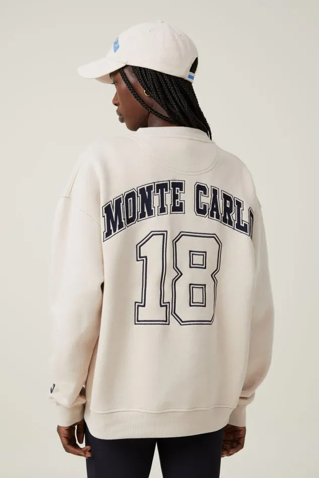 Classic Fleece Graphic Crew Sweatshirt Monte Carlo Stone Women Cotton On Tops Classic Fleece Graphic Crew Sweatshirt Monte Carlo Stone Women Cotton On Tops