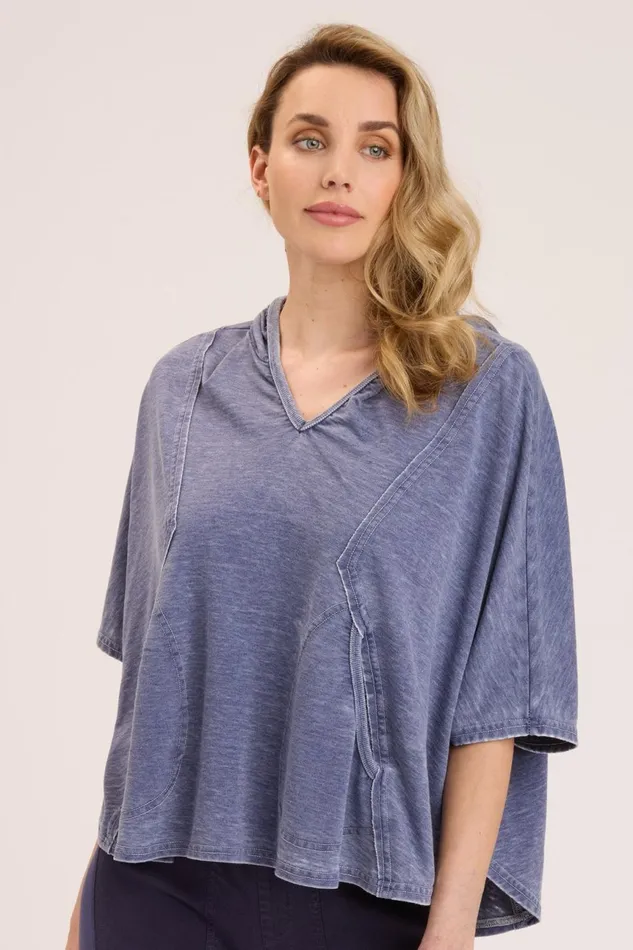 Clothing CoverUps XCVI Burnout Alton Poncho Midnight Burnout