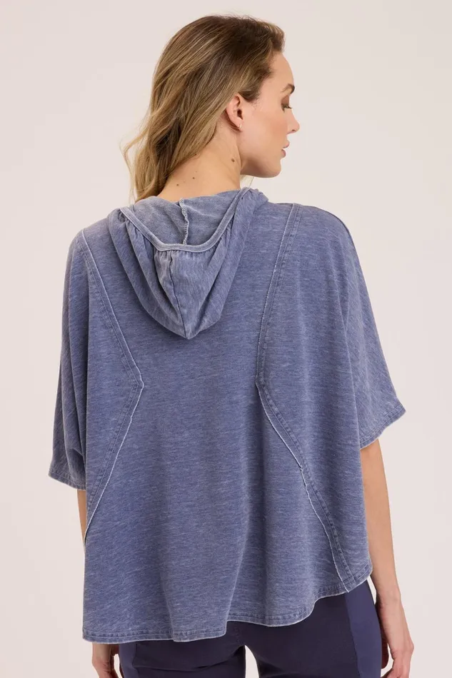 Clothing CoverUps XCVI Burnout Alton Poncho Midnight Burnout