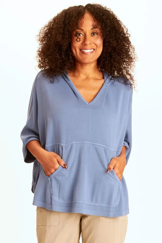 Clothing CoverUps XCVI Callum Poncho Light Cornflower