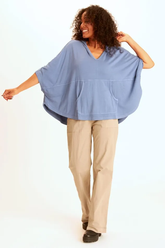 Clothing CoverUps XCVI Callum Poncho Light Cornflower
