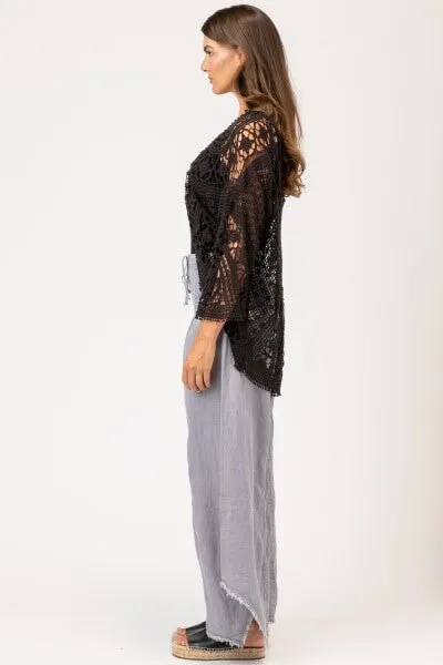 Clothing CoverUps XCVI Fiorella Cardigan Black