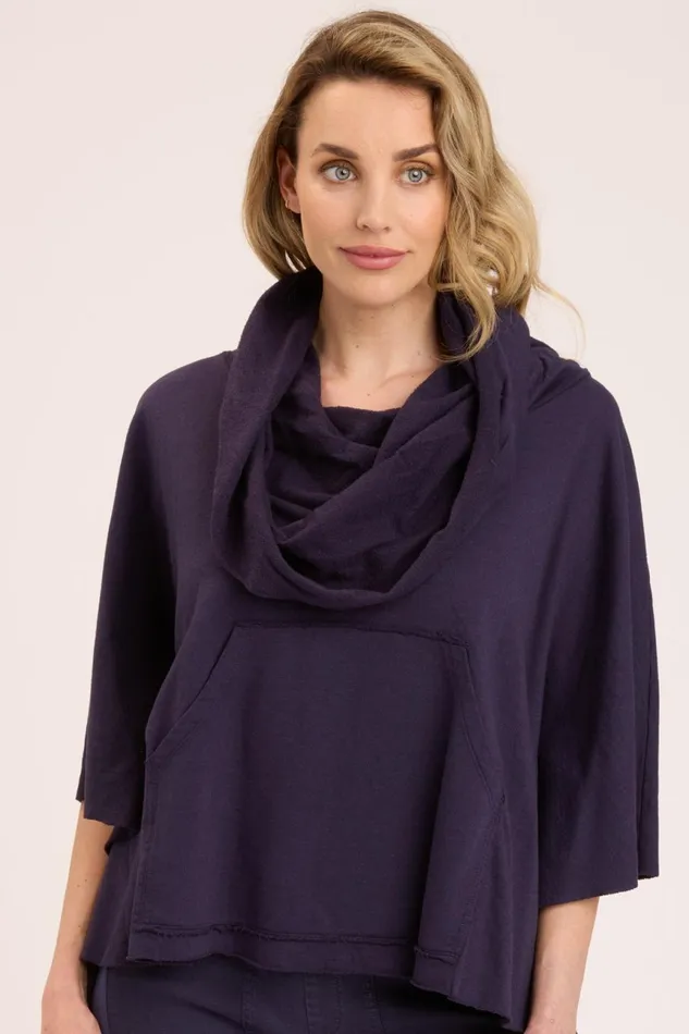 Clothing CoverUps XCVI Paige Poncho Navy