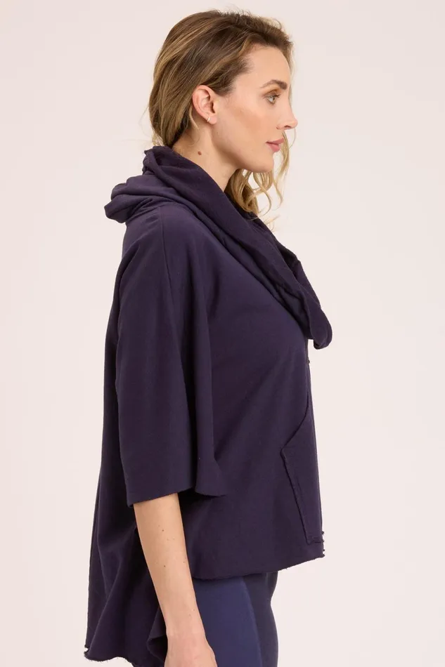 Clothing CoverUps XCVI Paige Poncho Navy