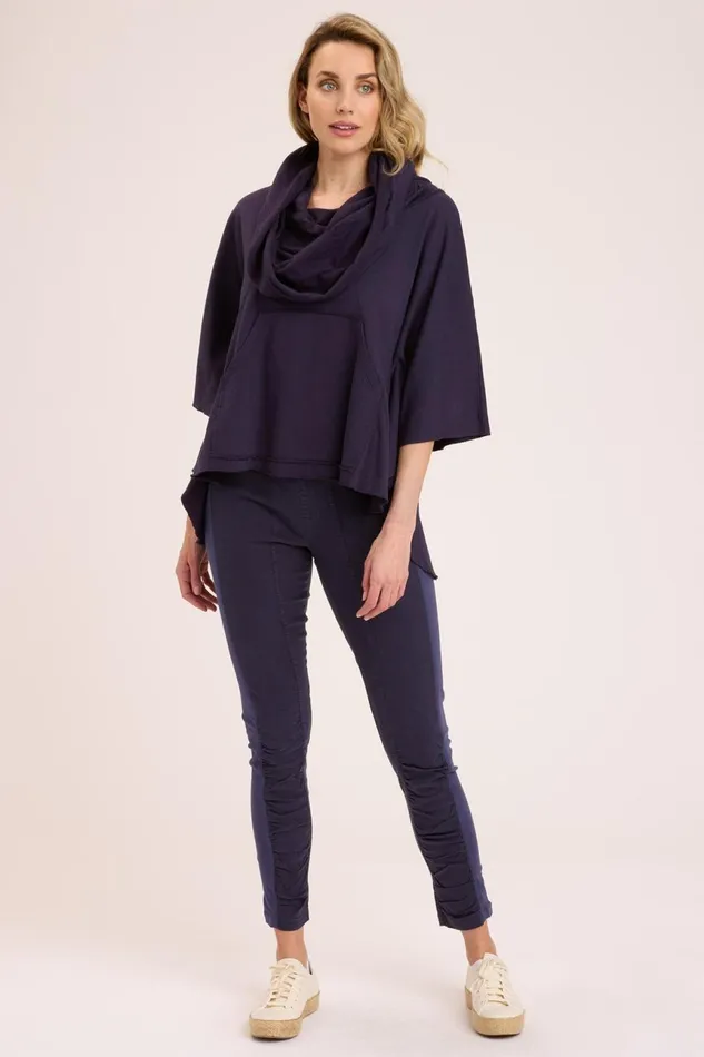 Clothing CoverUps XCVI Paige Poncho Navy