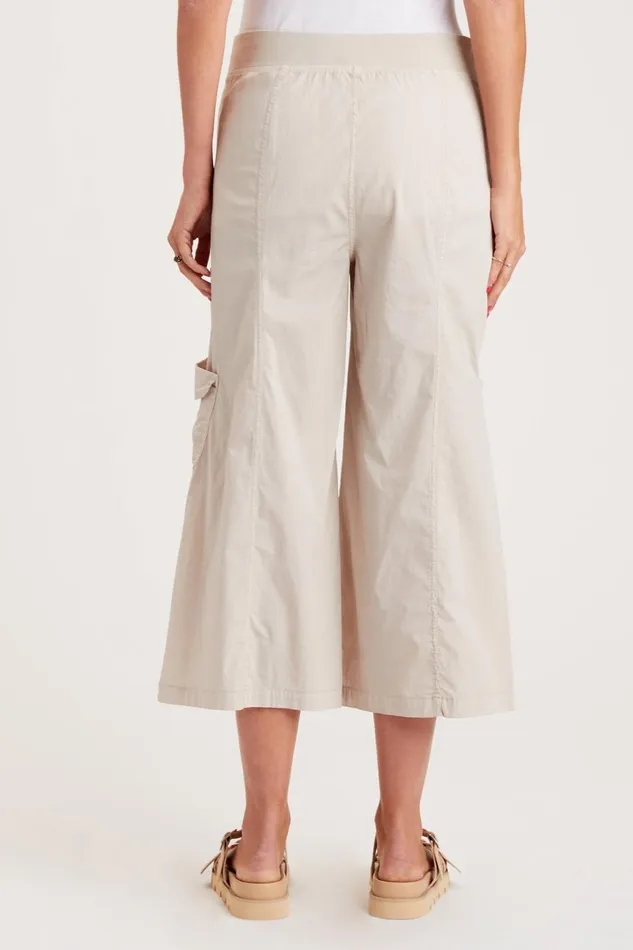 Clothing Crops XCVI Faulkner Wide Leg Crop Cremini