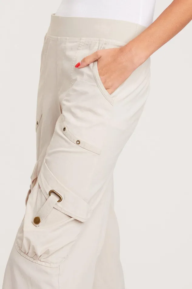 Clothing Crops XCVI Faulkner Wide Leg Crop Cremini